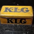 Vintage blik KLG bougies, Verzamelen, Ophalen of Verzenden, Gebruikt
