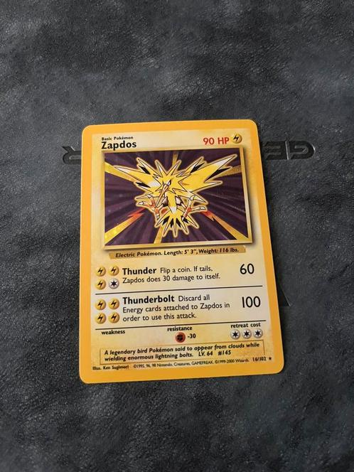 4th print zapdos, Hobby en Vrije tijd, Verzamelkaartspellen | Pokémon, Zo goed als nieuw, Ophalen of Verzenden