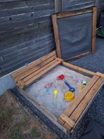 Houten zandbak met afdekkap, Kinderen en Baby's, Ophalen, Gebruikt