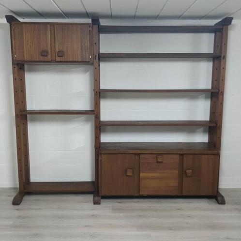 Vintage midcentury wandsysteem | wall unit retro, Huis en Inrichting, Kasten | Stellingkasten, Zo goed als nieuw, Ophalen