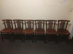 Set van 8 vintage café-, bistro-, brasseriestoelen, Antiek en Kunst, Ophalen