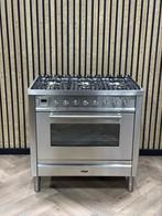 Boretti Inox 90cm Gas 6 pits + Multifunctionele Oven, Ophalen of Verzenden, Grill, Gas