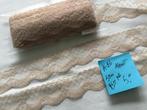 Kant beige 5 cm breed K-26, haspel 25 meter coor 5,00, Hobby en Vrije tijd, Naaien en Fournituren, Ophalen of Verzenden, Nieuw