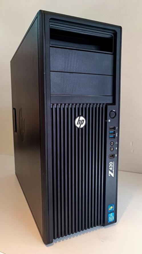 HP Z420 WORKSTATION desktopcomputer, Computers en Software, Desktop Pc's, Gebruikt, 3 tot 4 Ghz, SSD, 32 GB, Met videokaart