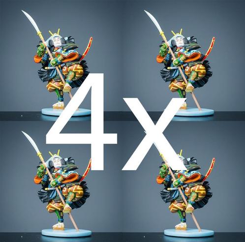 vier Samurai vechters, Antiek en Kunst, Kunst | Designobjecten, Ophalen