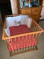 Parc pour bébé avec matelas + 2 contours + tapis d’éveil, Comme neuf, Réglable en hauteur, Rectangulaire