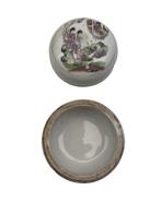 Kleine ronde doos Porseleinen porseleinen polychrome, Antiek en Kunst, Ophalen of Verzenden