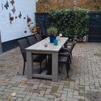 Houten tafel 6 stoelen, Tuin en Terras, Tuinsets en Loungesets, Ophalen, Zo goed als nieuw
