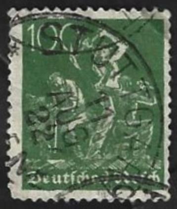 1 Postzegel Arbeiders Duitse Rijk 1922 beschikbaar voor biedingen