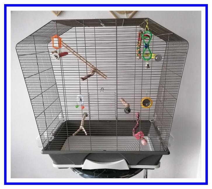 Savic vogelkooi, Dieren en Toebehoren, Vogels | Hokken en Kooien, Gebruikt, Vogelkooi, Metaal, Ophalen