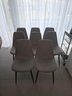 8 Chaises de tables, Gris, Enlèvement, Tissus, Cinq, Six Chaises ou plus