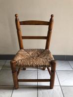 Petite chaise bois et paille, Utilisé