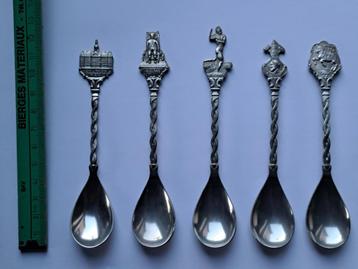5 antieke sierlepeltjes - Cremo beschikbaar voor biedingen