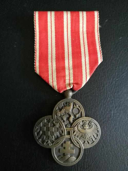 Croix de guerre 1914-1918 Tchécoslovaquie WW1, Livres, Guerre & Militaire, Utilisé, Armée de terre, Avant 1940, Enlèvement ou Envoi
