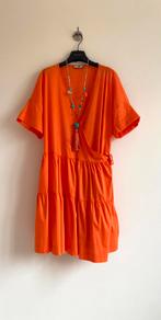 Koraalrode Twinset jurk XL, Kleding | Dames, Verzenden, Zo goed als nieuw