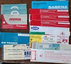 Set vliegtickets., Ophalen
