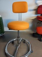 oranje leren bureaustoel, verstelbaar in de hoogte, Overige materialen, In hoogte verstelbaar, Zo goed als nieuw, Ophalen