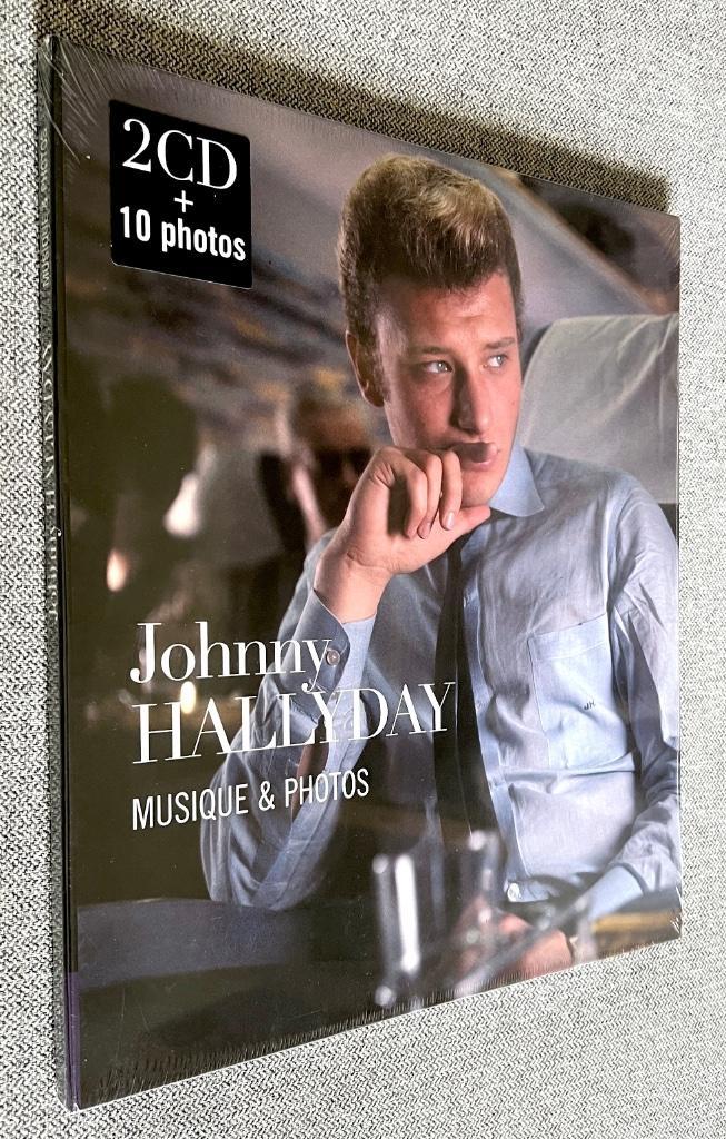 J. Hallyday // 2 CD + BOEK + 10 FOTO's // NIEUW / Sub CELLO, Cd's en Dvd's, Cd's | Overige Cd's, Nieuw in verpakking, Boxset, Ophalen of Verzenden