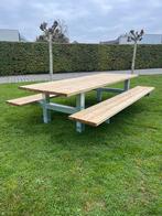 Unieke tuintafel 3 meter en gegalvaniseerd, Ophalen, Nieuw, Vierkant, Hout