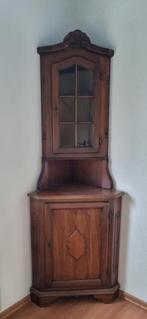 Vitrine hoek kast antiek vintage, Ophalen