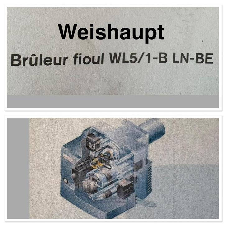 Brûleur mazout Weishaupt WL5/1-B LN-BE - Octobre 2024, Doe-het-zelf en Bouw, Verwarming en Radiatoren, Gebruikt, Overige typen