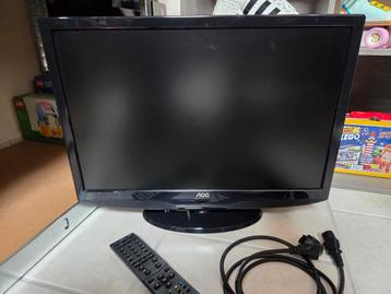 AOC zwarte flatscreentelevisie 48cm scherm beschikbaar voor biedingen