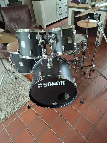 Kit de batterie complet Sonor Force 2001 avec cymbales, tabo