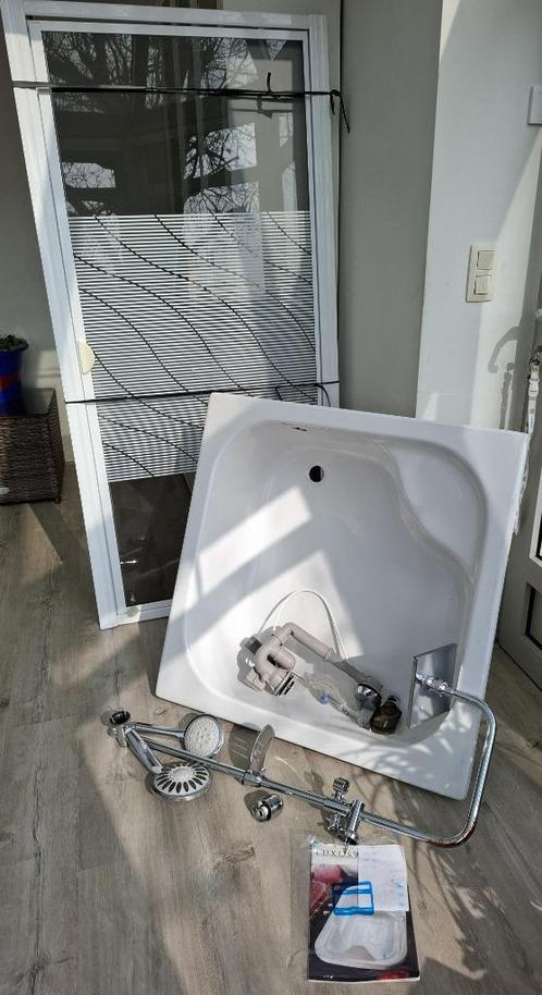 sanitair materiaal, Doe-het-zelf en Bouw, Sanitair, Gebruikt, Douche, Glas, Ophalen