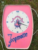 horloge publicitaire JACQMOTTE, Ophalen of Verzenden, Gebruikt, Reclamebord