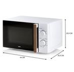Domo basic magnetronoven met gebruikershandleiding., Ophalen, Tussenbouw, Nieuw, Draaiplateau