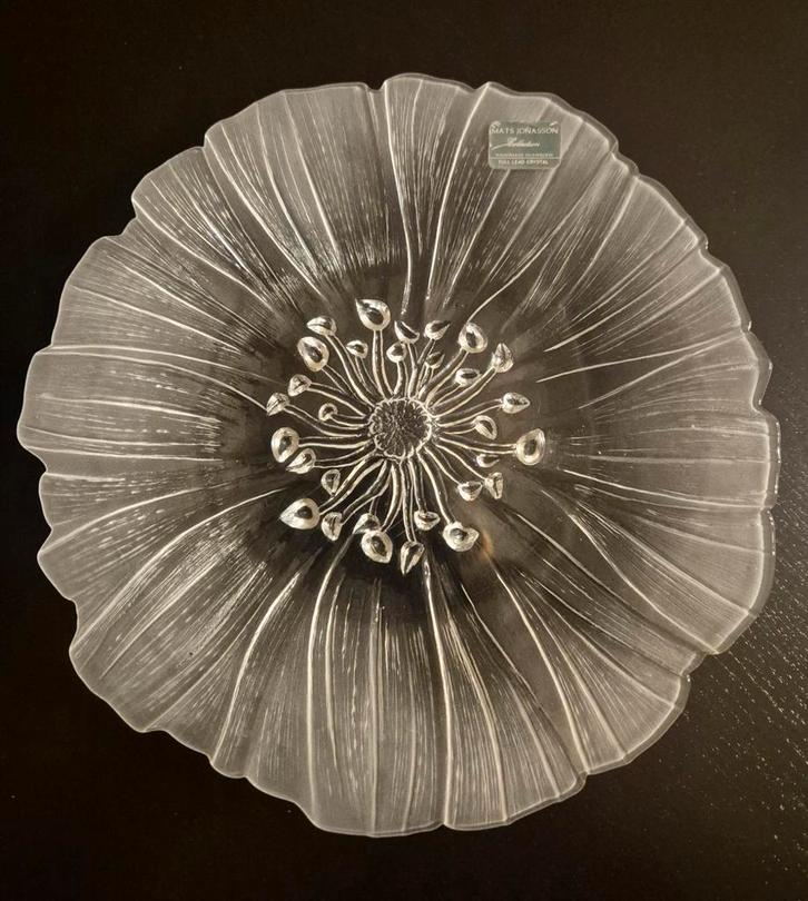 Bol en cristal vintage Mats Jonasson Kosta Boda, Antiquités & Art, Art | Objets design, Enlèvement ou Envoi