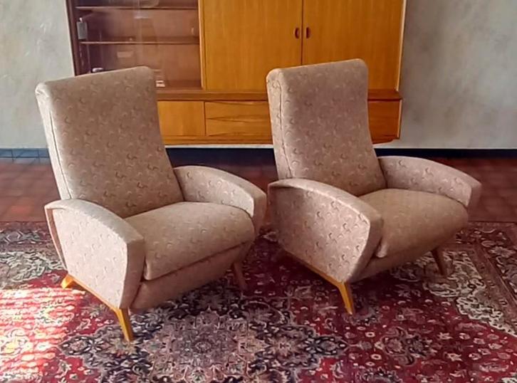 Fauteuils inclinables Vintage années 1960's, Huis en Inrichting, Fauteuils, Zo goed als nieuw, Ophalen