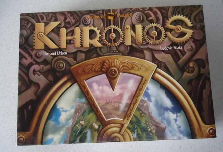 "Khronos" Van Rio Grande Games in prima staat., Hobby & Loisirs créatifs, Jeux de société | Jeux de plateau, Comme neuf, 1 ou 2 joueurs