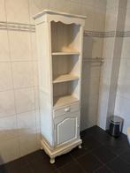 Witte houten open vitrinekast, Huis en Inrichting, Kasten | Vitrinekasten, Ophalen, Gebruikt, Teakhout, 150 tot 200 cm