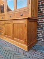 Teak buffetkast/vitrinekast GRATIS LEVERING, Huis en Inrichting, Kasten | Buffetkasten, Ophalen of Verzenden, Zo goed als nieuw