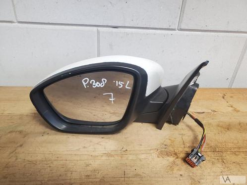Peugeot 308 2012 - 2020 spiegel links wit 7 draden €75, Auto-onderdelen, Spiegels, Peugeot, Gebruikt, Ophalen of Verzenden