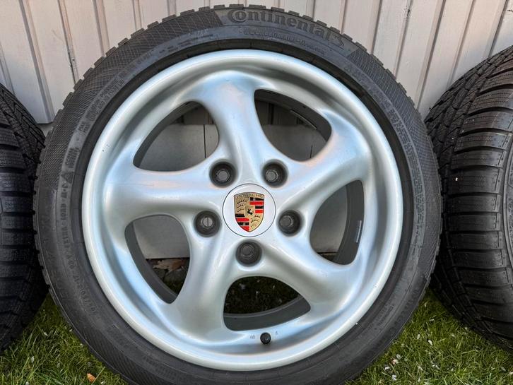 Porsche cup 3 velgen 17inch breedset 7j & 9j 911 996, Auto-onderdelen, Banden en Velgen, Banden en Velgen, Winterbanden, 17 inch