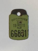 Fietsplaat 1911 plaque velo nummerplaat mancave vintage, Ophalen of Verzenden