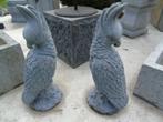 statue de perroquet en pierre bleu , grand choix de statues, Jardin & Terrasse, Animal, Pierre, Enlèvement ou Envoi, Neuf