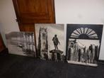 3 foto's zwart wit vintage sixties retro oude toeristisch, Huis en Inrichting, Woonaccessoires | Schilderijen, Tekeningen en Foto's