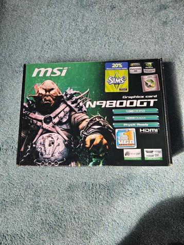 MSI Nvidia Geforce 9800 GT - Amper gebruikt beschikbaar voor biedingen
