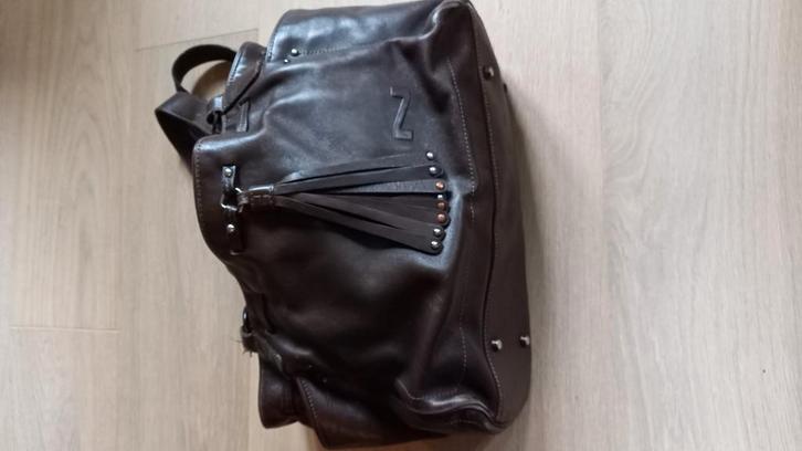 handtas Nathan, bruin, Handtassen en Accessoires, Tassen | Reistassen en Weekendtassen, Gebruikt, Bruin, Ophalen of Verzenden