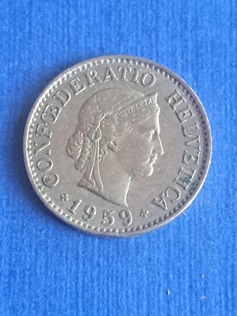 1959 Suisse 10 centimes, Envoi, Autres pays, Monnaie en vrac