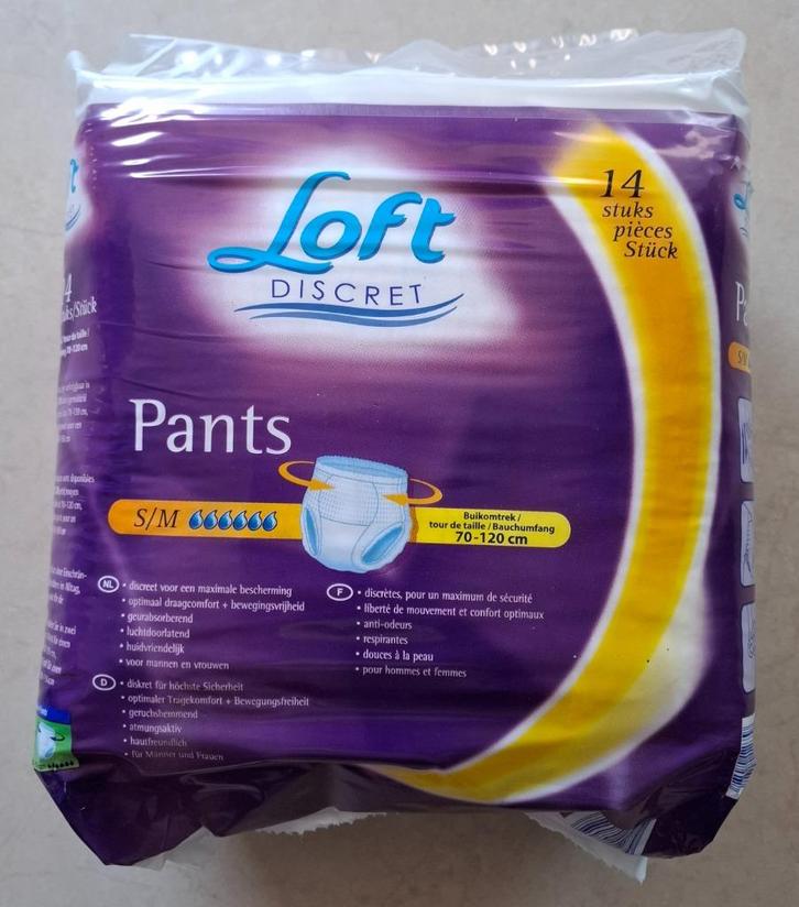 Incontinentiepants, S/M, Loft Discret, 14 stuks/pak. Aldi., Diversen, Verpleegmiddelen, Nieuw, Ophalen