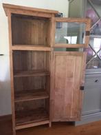smalle hoge kast oud reclaimed teakhout, Ophalen, Met deur(en), Robuuste landelijke oud teak teakhouten kast stoelen tafel Hoffz
