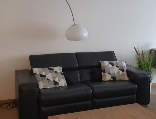 3-persoons lederen sofa met electrische relaxfunctie, Huis en Inrichting, Zetels | Zetels, Zo goed als nieuw, Rechte bank, Driepersoons