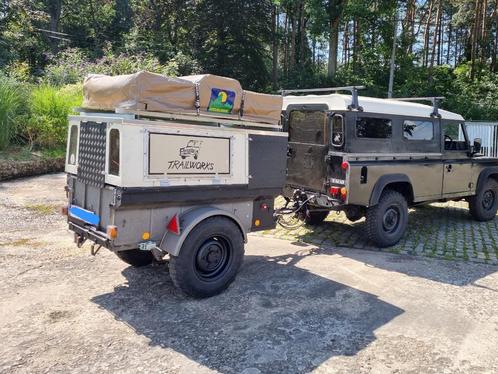 Aanhangwagen met daktent., Caravans en Kamperen, Tenten, tot en met 2, Zo goed als nieuw, Ophalen