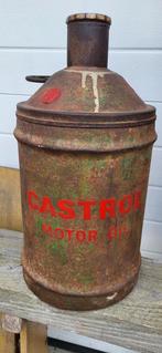 Grand vieux bidon d'huile de gare CASTROL 60 cm, Ustensile, Utilisé, Enlèvement ou Envoi