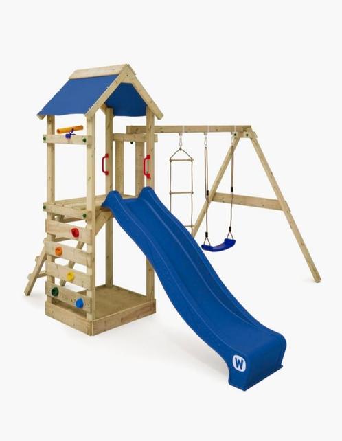 Wicky Outdoor Speeltoestel Free Flyer, Kinderen en Baby's, Speelgoed | Buiten | Speeltoestellen, Zo goed als nieuw, Glijbaan, Schommel