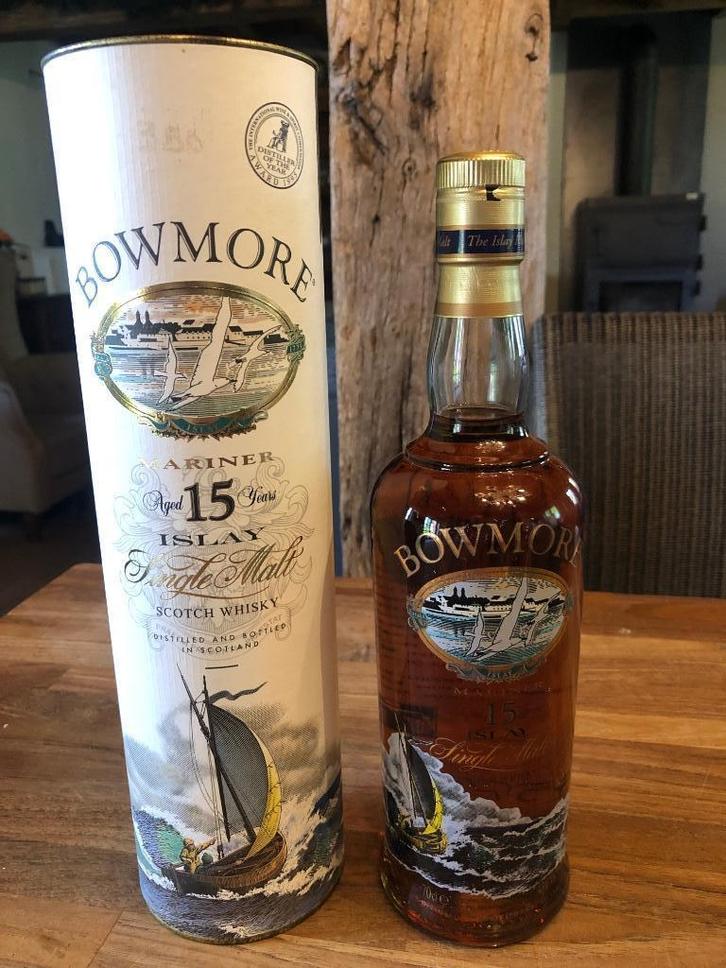 Whisky Bowmore Mariner 15y, Verzamelen, Wijnen, Vol, Ophalen of Verzenden